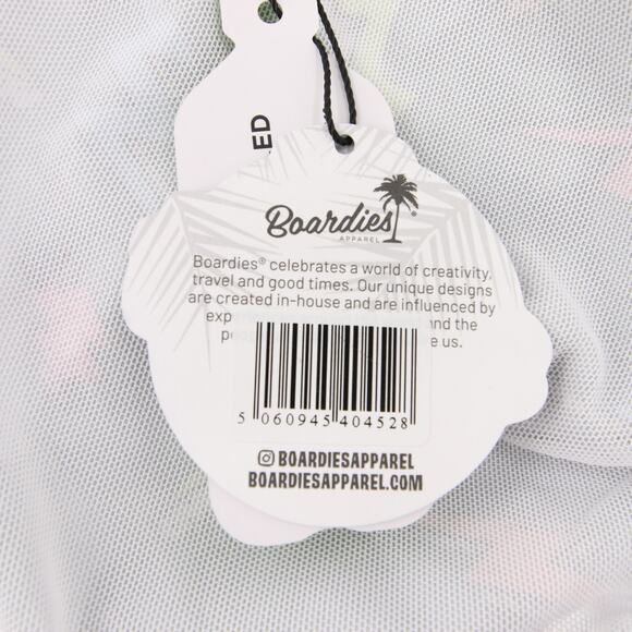 Boardies Apparel Mens Swim Trunks Black Lightning Bolt Neon Print Size M NWT - Picture 11 of 14